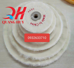 Bánh vải cotton trắng 