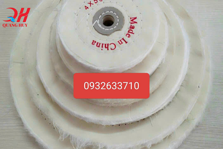 Bánh vải cotton trắng 